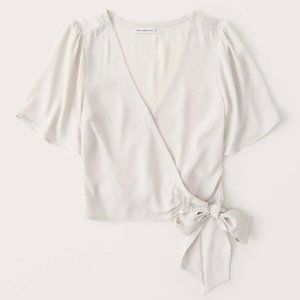 Abercrombie XS NWT Faux Silk Top